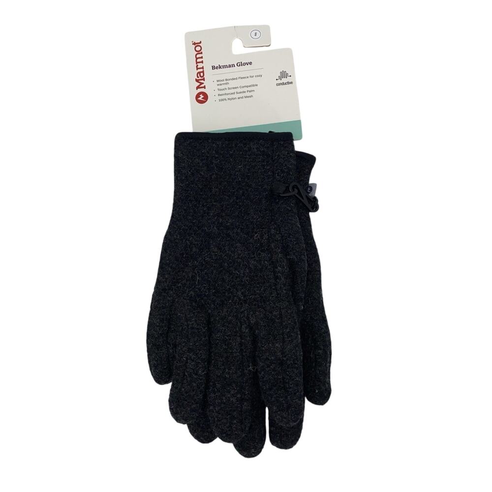 NWT Marmot Bekman Gloves Small Wool Fleece Gloves with Touchscreen